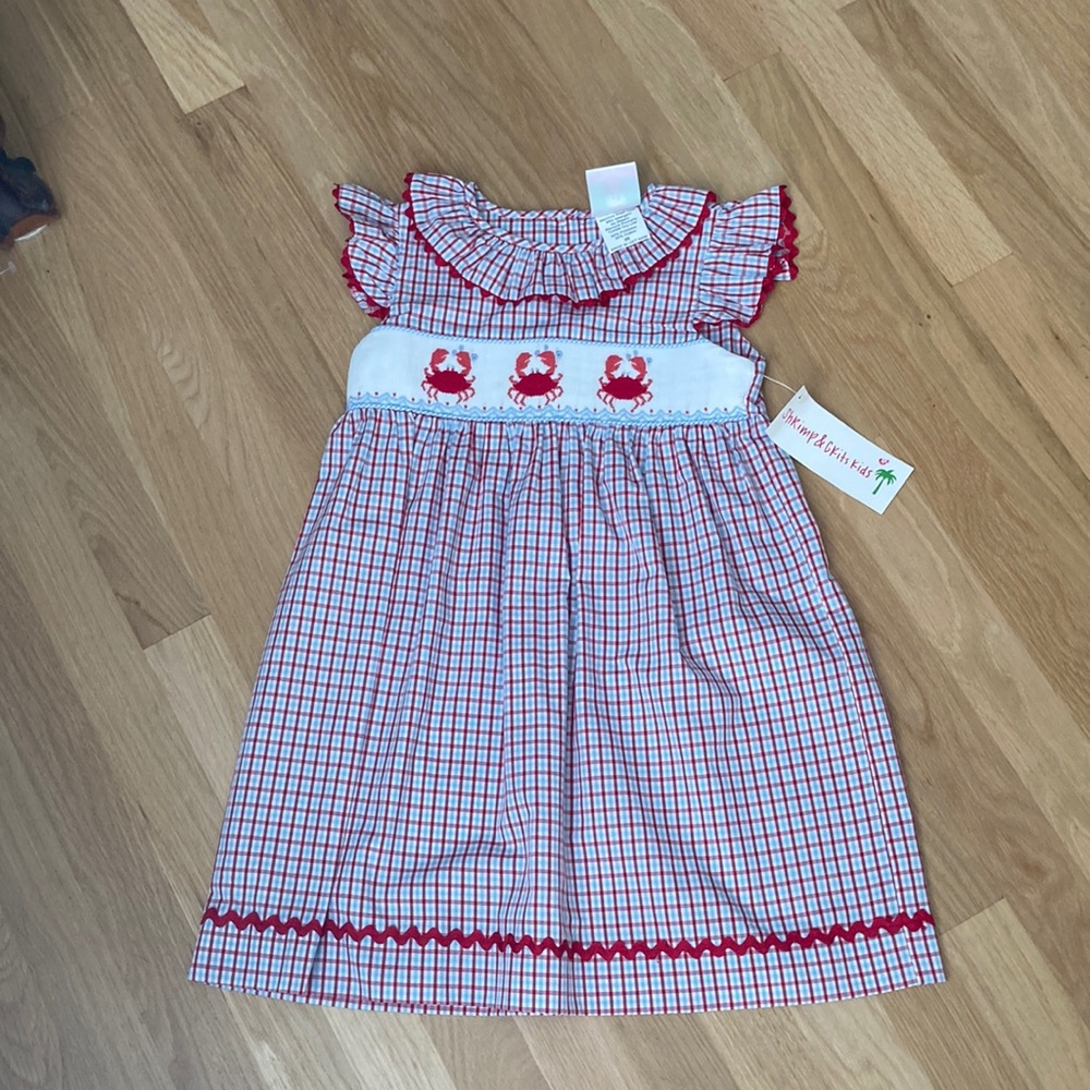 NWT Shrimp & Grits smocked dress